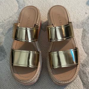 Prada platforms sandals